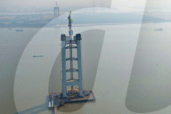 Zhangjinggao Yangtze River Bridge Construction
