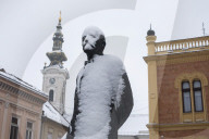 Snow In Novi Sad