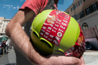Lashes With The Police During The Demonstration Against The Security Decree In Rome