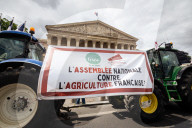 Farmers Demonstration Outside The French National Assembly, In Paris