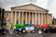 Farmers Demonstration Outside The French National Assembly, In Paris