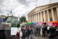 Farmers Demonstration Outside The French National Assembly, In Paris