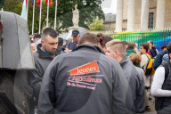 Farmers Demonstration Outside The French National Assembly, In Paris
