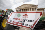 Farmers Demonstration Outside The French National Assembly, In Paris