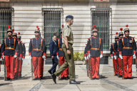 King Felipe VI Presides Over The Superior Council Of The Spanish Army In Madrid