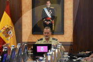 King Felipe VI Presides Over The Superior Council Of The Spanish Army In Madrid