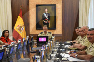 King Felipe VI Presides Over The Superior Council Of The Spanish Army In Madrid