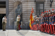 King Felipe VI Presides Over The Superior Council Of The Spanish Army In Madrid