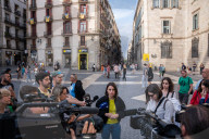 Irene Montero's Press Conference In Barcelona.