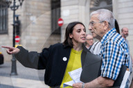 Irene Montero's Press Conference In Barcelona.