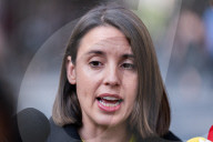 Irene Montero's Press Conference In Barcelona.