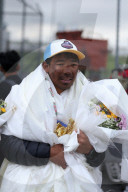 Nepal's Record Holding Tashi Gyalzen Sherpa Who Climbed Everest 4 Times In 15 Days Receives Heroic Welcome