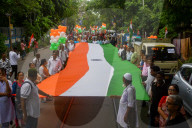 Rally By Indian National Congress  To Honour Indian Armed Forces In Kolkata.