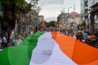 Rally By Indian National Congress  To Honour Indian Armed Forces In Kolkata.