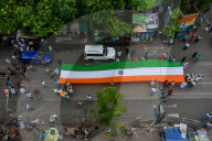 Rally By Indian National Congress  To Honour Indian Armed Forces In Kolkata.