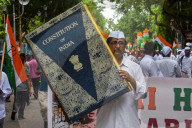 Rally By Indian National Congress  To Honour Indian Armed Forces In Kolkata.