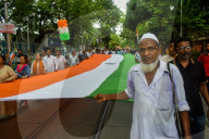 Rally By Indian National Congress  To Honour Indian Armed Forces In Kolkata.
