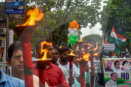 Rally By Indian National Congress  To Honour Indian Armed Forces In Kolkata.