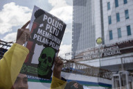 Environtment Activist Protest Against Captive Coal Power Plant