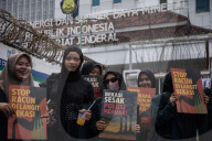 Environtment Activist Protest Against Captive Coal Power Plant