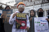 Environtment Activist Protest Against Captive Coal Power Plant