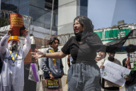 Environtment Activist Protest Against Captive Coal Power Plant