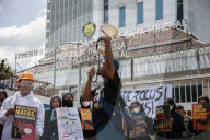 Environtment Activist Protest Against Captive Coal Power Plant