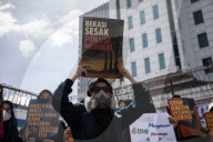 Environtment Activist Protest Against Captive Coal Power Plant