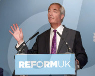 Reform UK Press Conference in London, UK.