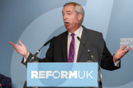 Reform UK Press Conference in London, UK.