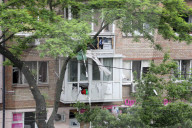 Impact of Russian overnight attack in Shevchenkivskyi district of Kyiv