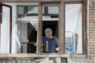 Impact of Russian overnight attack in Shevchenkivskyi district of Kyiv