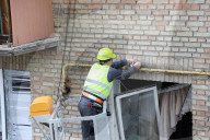 Impact of Russian overnight attack in Shevchenkivskyi district of Kyiv