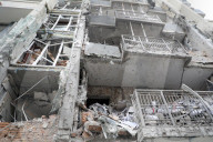 Impact of Russian overnight attack in Shevchenkivskyi district of Kyiv