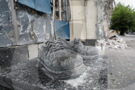 Impact of Russian overnight attack in Shevchenkivskyi district of Kyiv