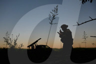 Artillery crew of Ukraine Rifle Battalion on front line