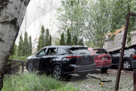 Aftermath of Russian night attack on Markhalivka village