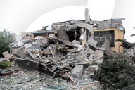 Aftermath of Russian night attack on Markhalivka village