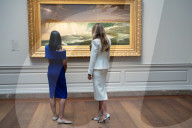 Melania Trump at the National Gallery