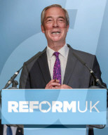 Reform UK Press Conference in London, UK.
