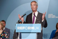 Reform UK Press Conference in London, UK.