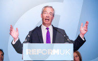 Reform UK Press Conference at he Royal Horseguards Hotel, London, UK.
