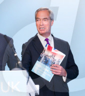 Reform UK Press Conference at he Royal Horseguards Hotel, London, UK.