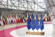 EU Flags In Brussels
