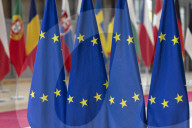 EU Flags In Brussels