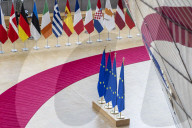 EU Flags In Brussels