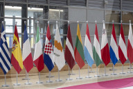 EU Flags In Brussels