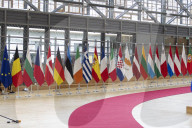 EU Flags In Brussels