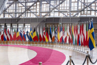 EU Flags In Brussels