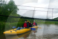 Rafting down Ukraine's Smotrych River